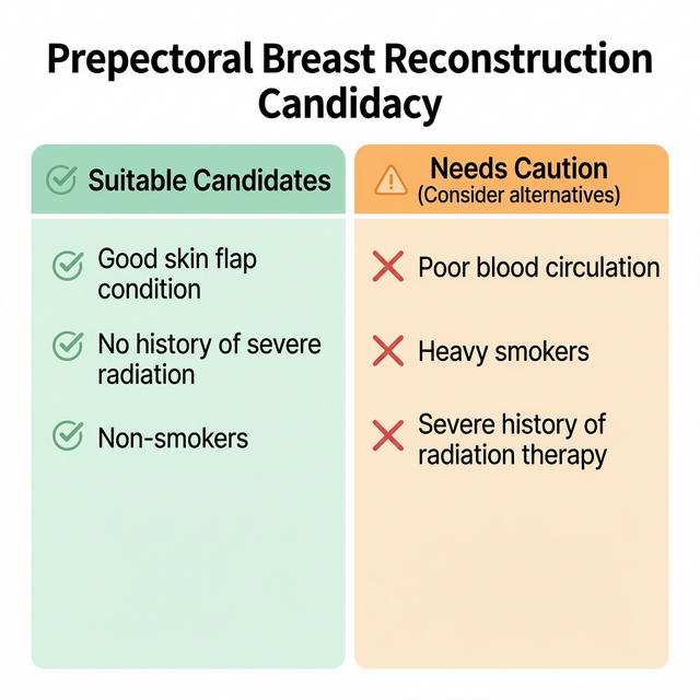 Patient candidacy criteria for prepectoral breast reconstruction including skin flap thickness assessment